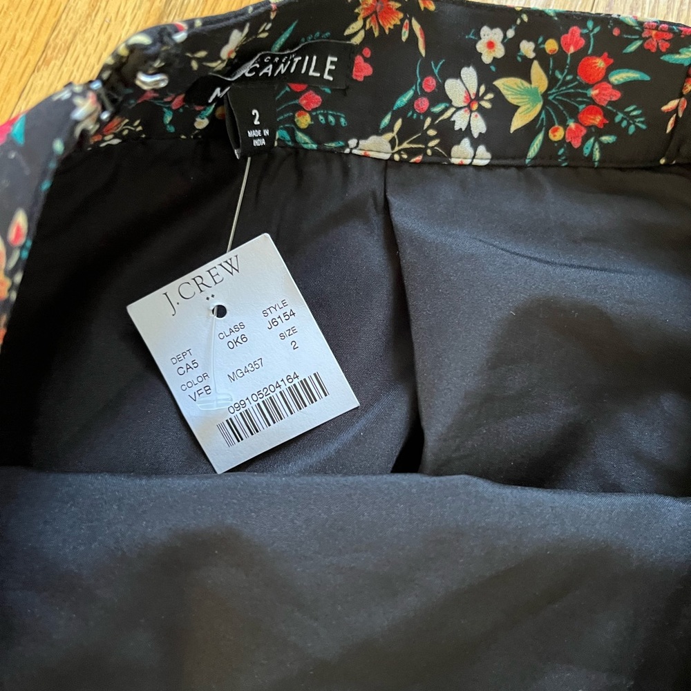 Jcrew floral skirt size 2